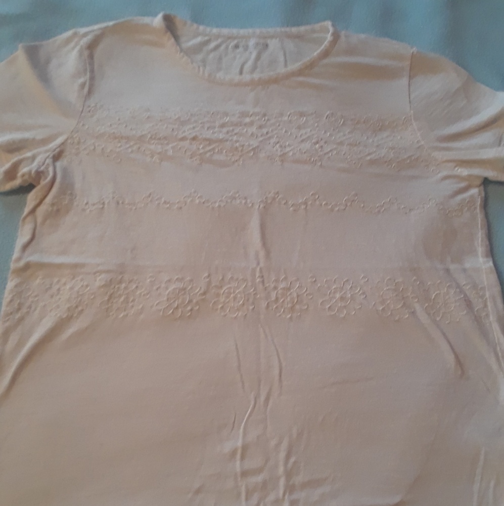 Dressy embroidered tee